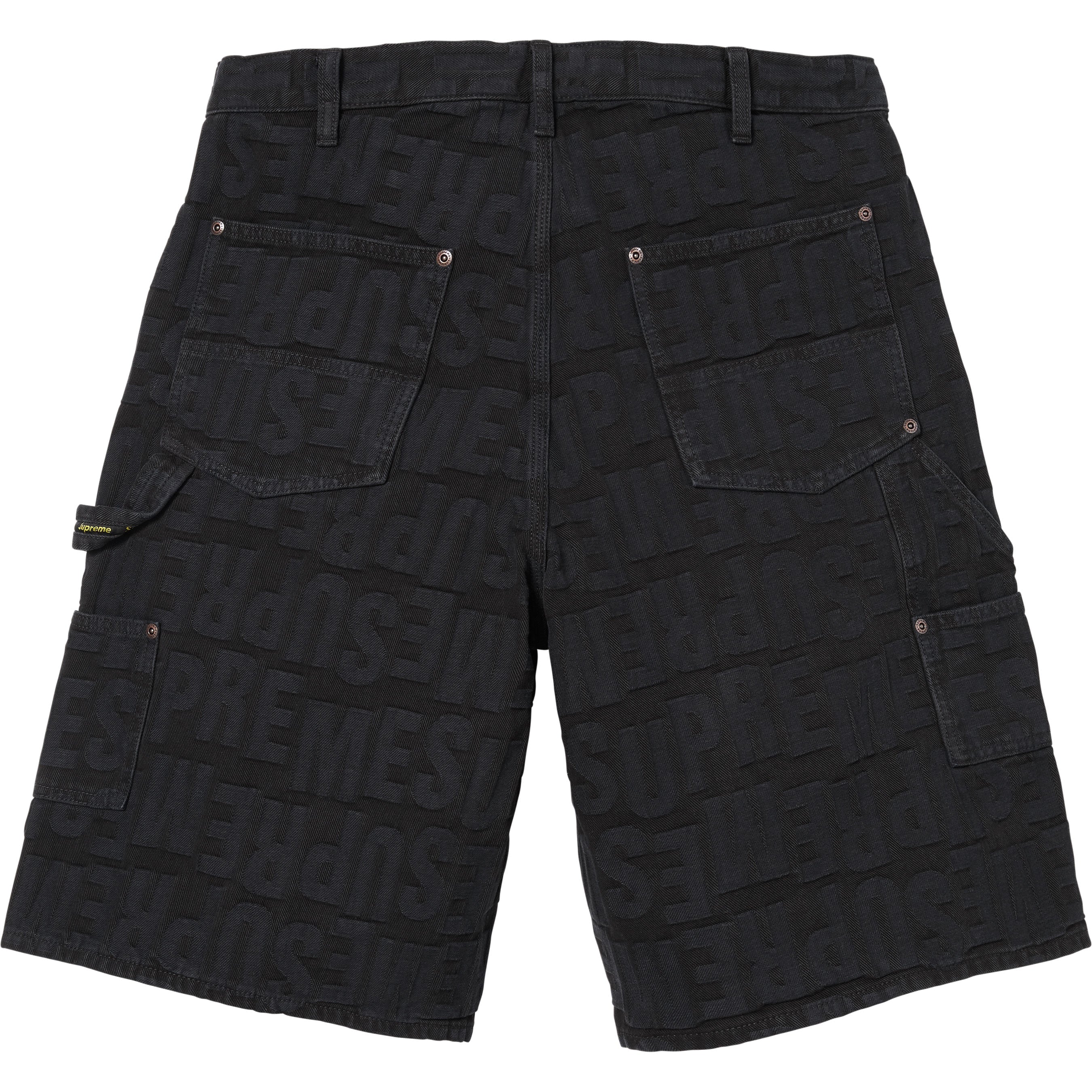 Repeat Jacquard Double Knee Denim Short view 9